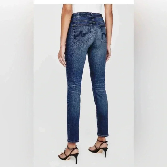 AG Adriano Goldschmied The Prima Cigarette Leg Distressed Jeans Size 25R - Picture 3 of 16